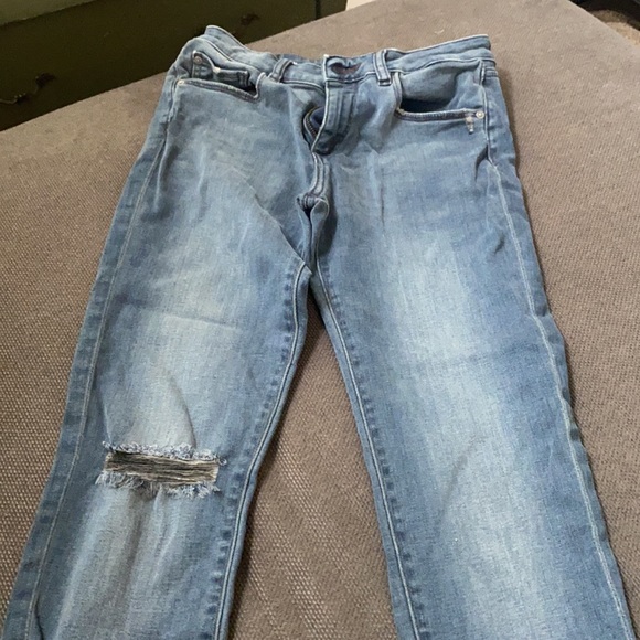 Dark Washed Ripped Jeans - Picture 3 of 3